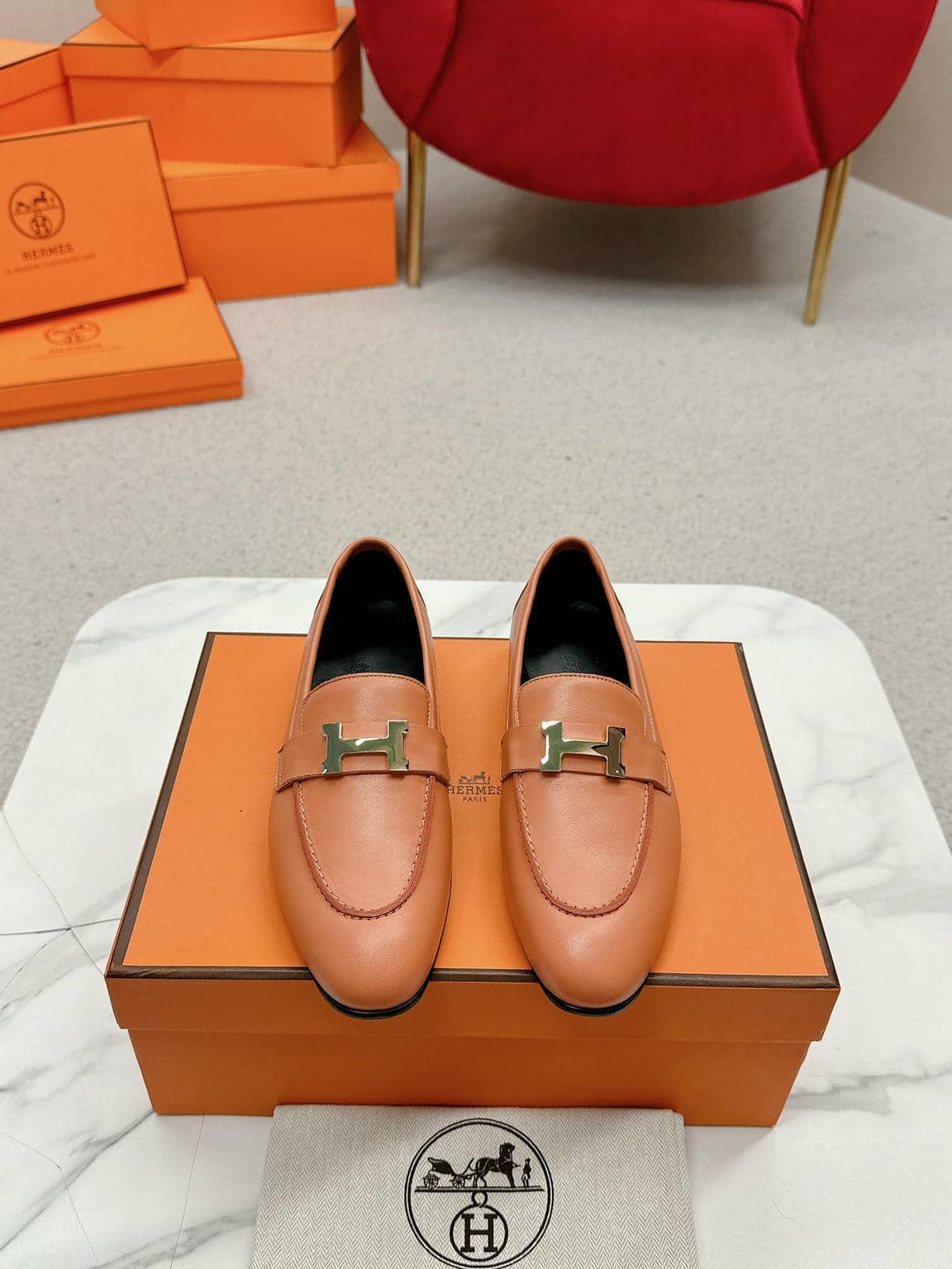 Hermes Loafer Ｈ-6
